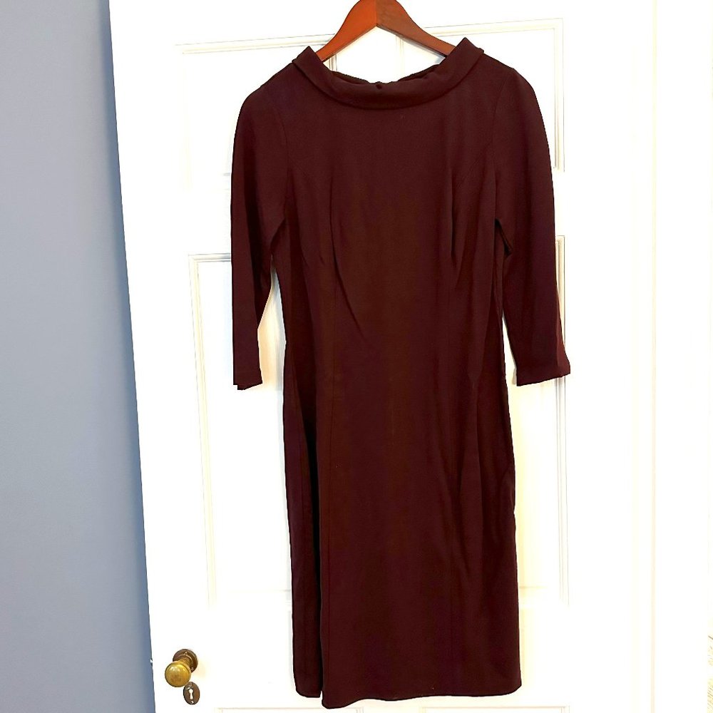 Eggplant TALBOTS sweater dress midi Size 4